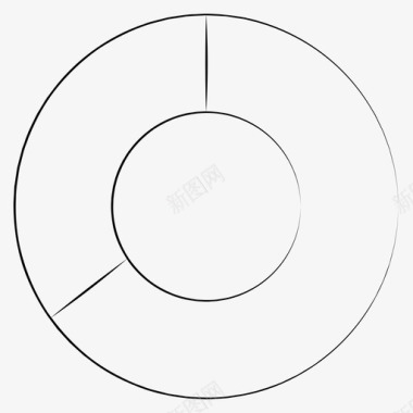 甜甜圈图表图表手绘办公室图标图标
