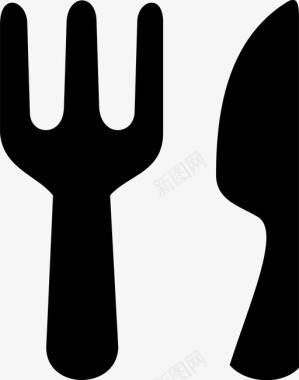 刀叉厨师烹饪工具图标图标