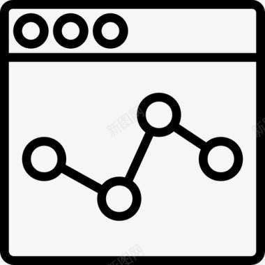 占比分析浏览器搜索引擎优化和分析3线性图标图标