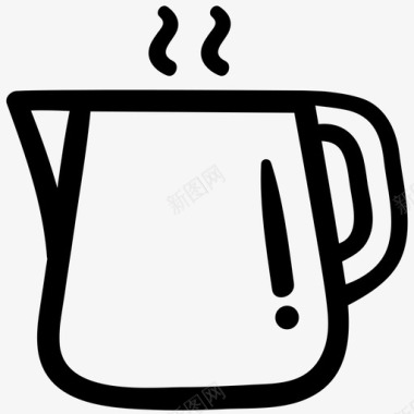 火锅肉丸咖啡补充咖啡火锅图标图标