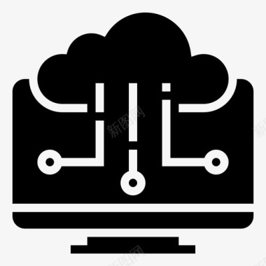 云闪付图标计算云计算机图标图标