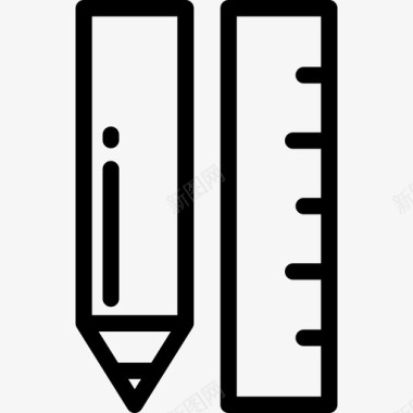 可编辑源文件铅笔编辑工具4直线图标图标