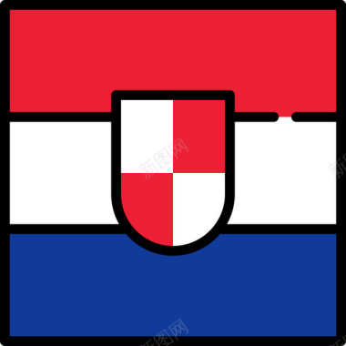 免抠素材克罗地亚国旗收藏3广场图标图标