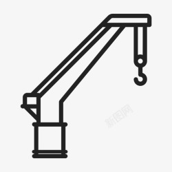 塔吊机械塔吊施工机械图标高清图片