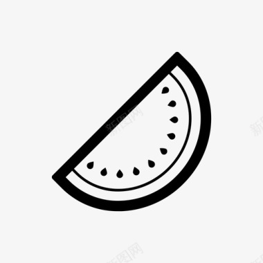 西瓜水果野餐图标图标