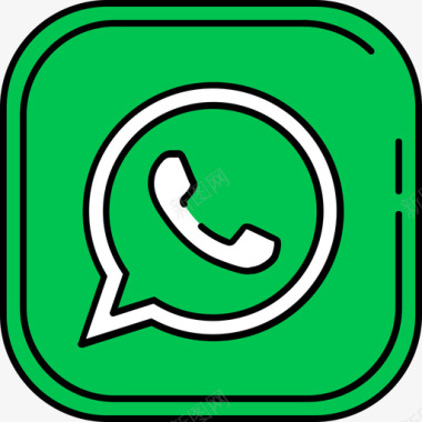 巴西标志Whatsapp社交媒体11彩色128px图标图标