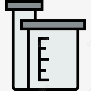 科学防疫容量瓶科学3线性颜色图标图标
