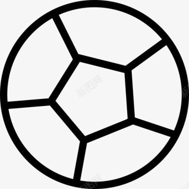 运动会图标足球运动会3直线型图标图标