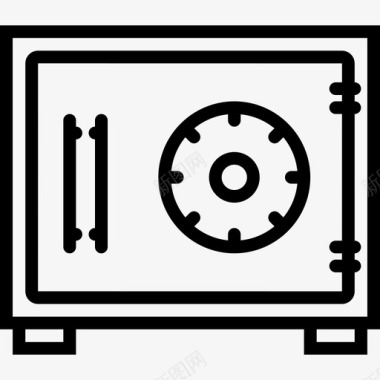 保险素材保险箱商业集合2线性图标图标