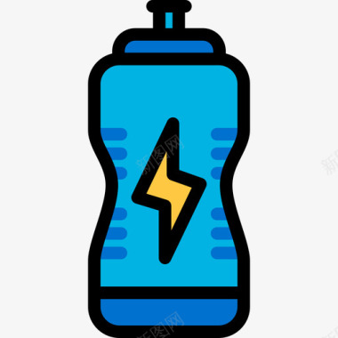 透明水瓶运动线颜色线颜色图标图标