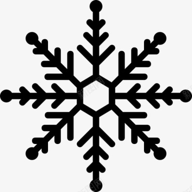 冬季标志雪花冬季2线性图标图标