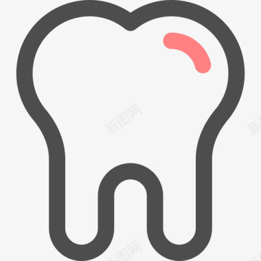 牙齿健康3颜色图标图标