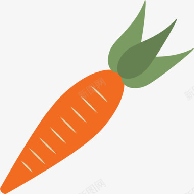胡萝卜免扣元素胡萝卜食物农场元素汇编图标图标