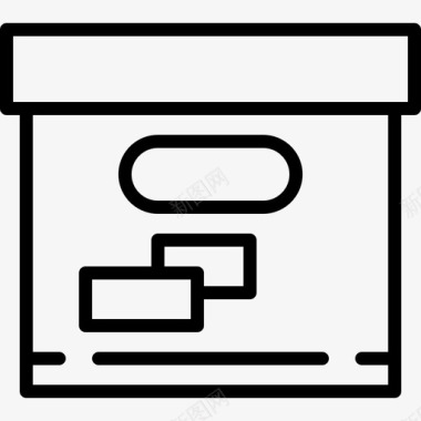 录制框框业务元素集合2线性图标图标