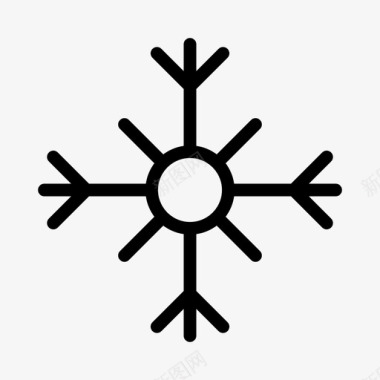 冬天冷雪冷水晶图标图标
