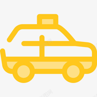 出租车运输19黄色图标图标