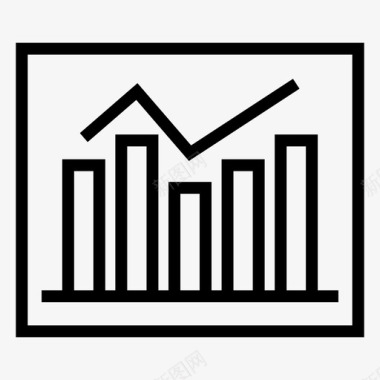 实力展示分析条形图图表图标图标