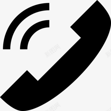 电话可靠的联系和沟通元素填充图标图标