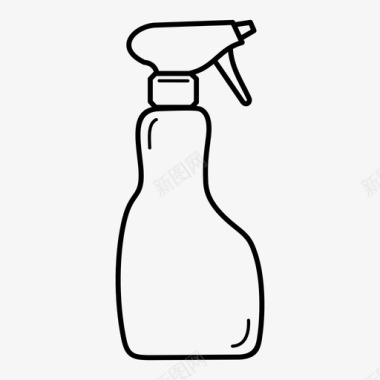 洗涤剂瓶清洁用品家政图标图标