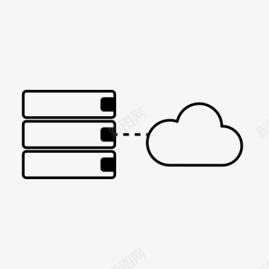 云闪付图标数据服务器云连接服务器图标图标