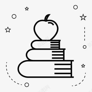苹果书苹果教育图标图标