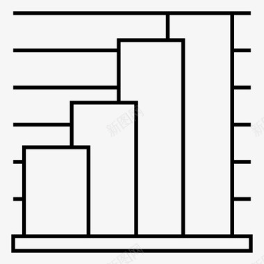 分析矢量图图表分析增长图标图标