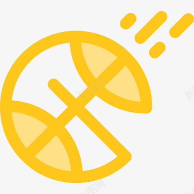 篮球运动27黄色图标图标