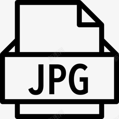 JPG格式文件格式线性图标图标