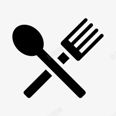 餐具厨师叉子图标图标
