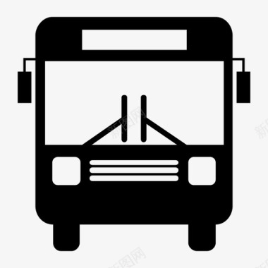 校车公共汽车驾驶项目交通图标图标
