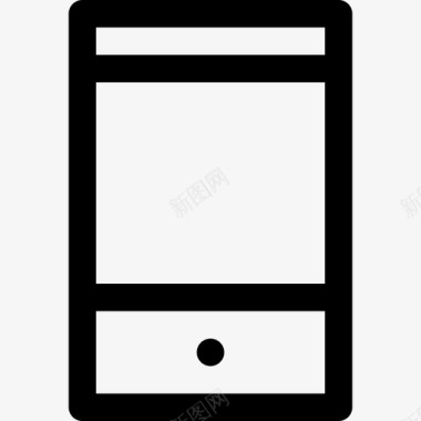 智能手机用户界面5线性图标图标