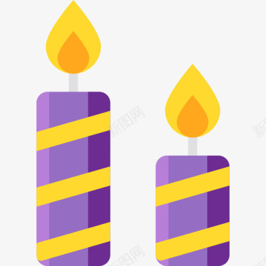 蜡烛蜡烛万圣节24平的图标图标