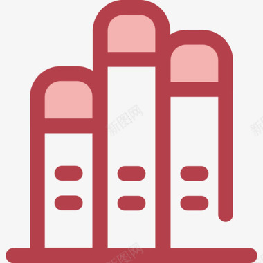 红色旅行车文件夹学校元素3红色图标图标