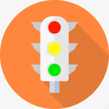 红绿灯路口红绿灯seo7平坦图标图标