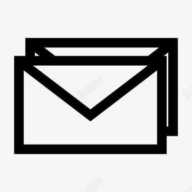 邮件标志信息聊天电子邮件图标图标