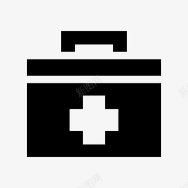 医疗箱护理健康图标图标