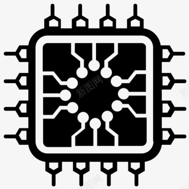整流电路微处理器电路板计算机处理器图标图标