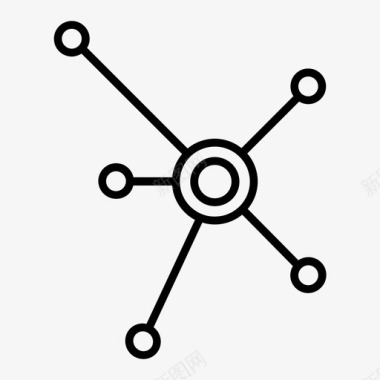 区块链ppt分散抽象区块链图标图标