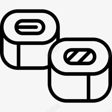 切片面包面包卷快餐直系图标图标