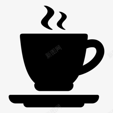 热杯咖啡杯热饮图标图标