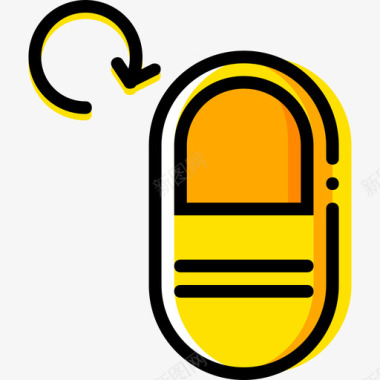 黄色的警示牌轻触手势7黄色图标图标