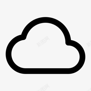 公共标识安全云云计算云存储图标图标