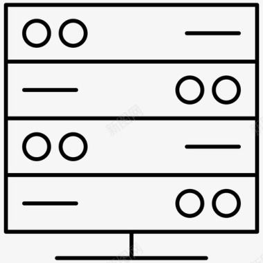 抽象主机服务器主机web宿主大纲图标图标
