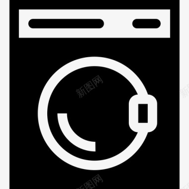 洗衣机小黑图标图标