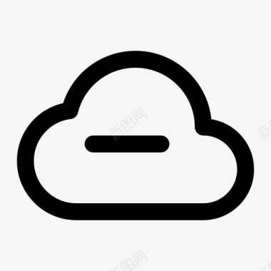 技术素材云删除云计算云存储图标图标