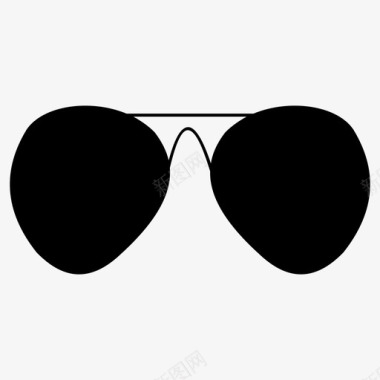 时尚的眼镜眼睛镜头图标图标
