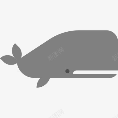 鲸鱼动物海洋生物收藏图标图标