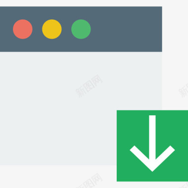 浏览器交互资源2平面图标图标