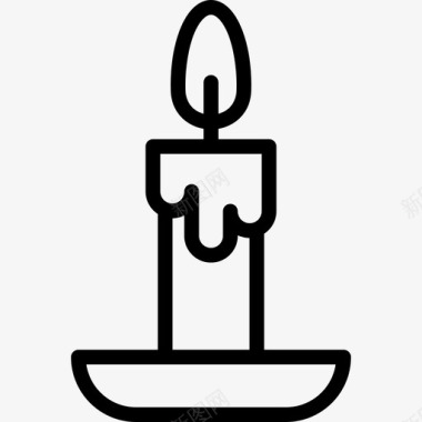 蜡烛万圣节18直系图标图标