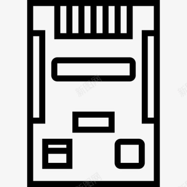 褐色游戏机游戏机视频游戏线性图标图标